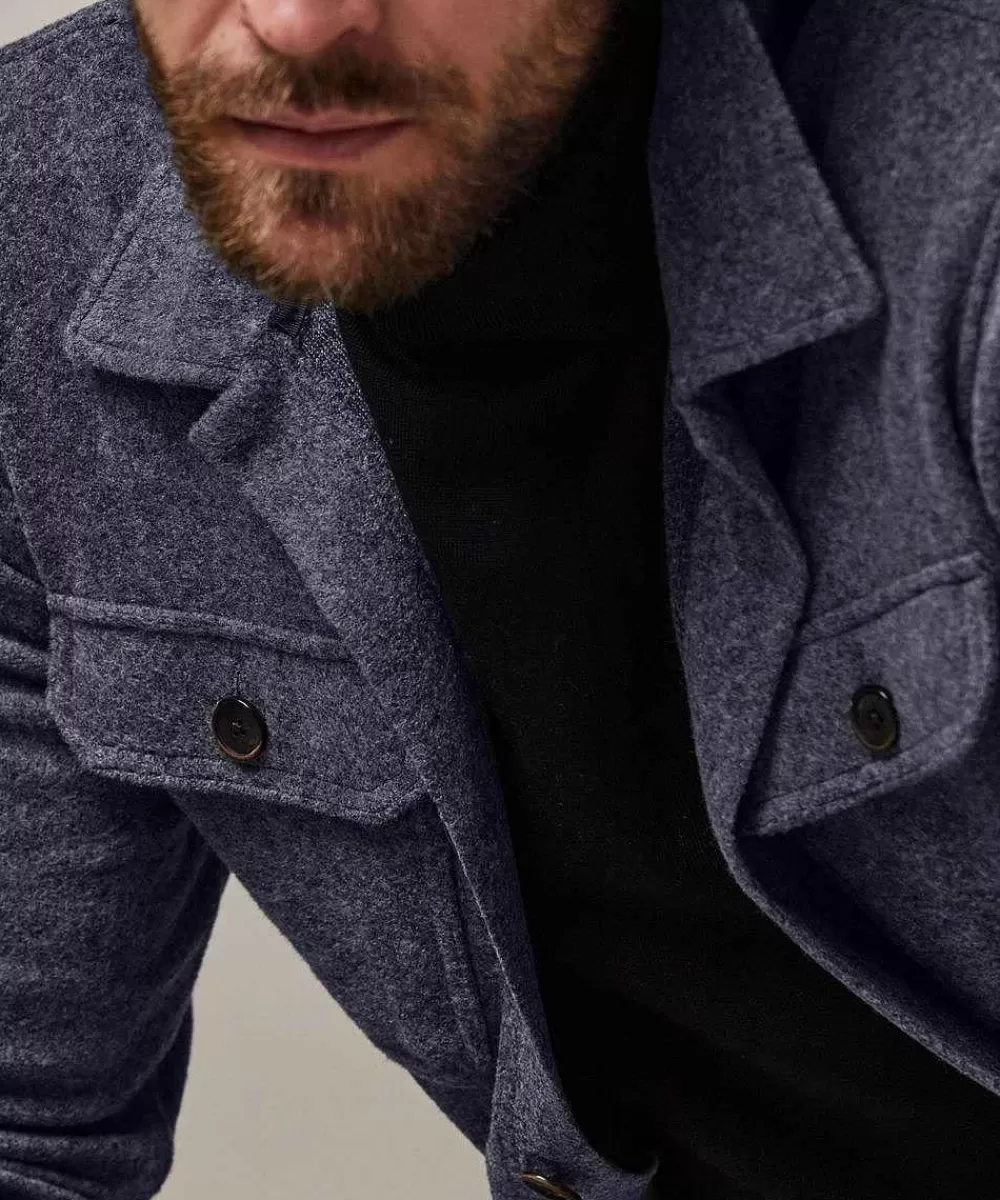 Profuomo Boiled Wol Knitted Overshirt> Overshirts