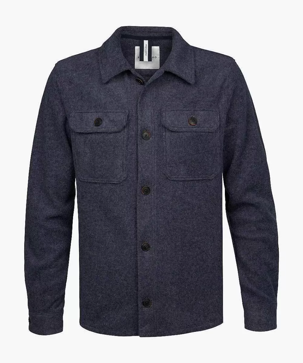 Profuomo Boiled Wol Knitted Overshirt> Overshirts