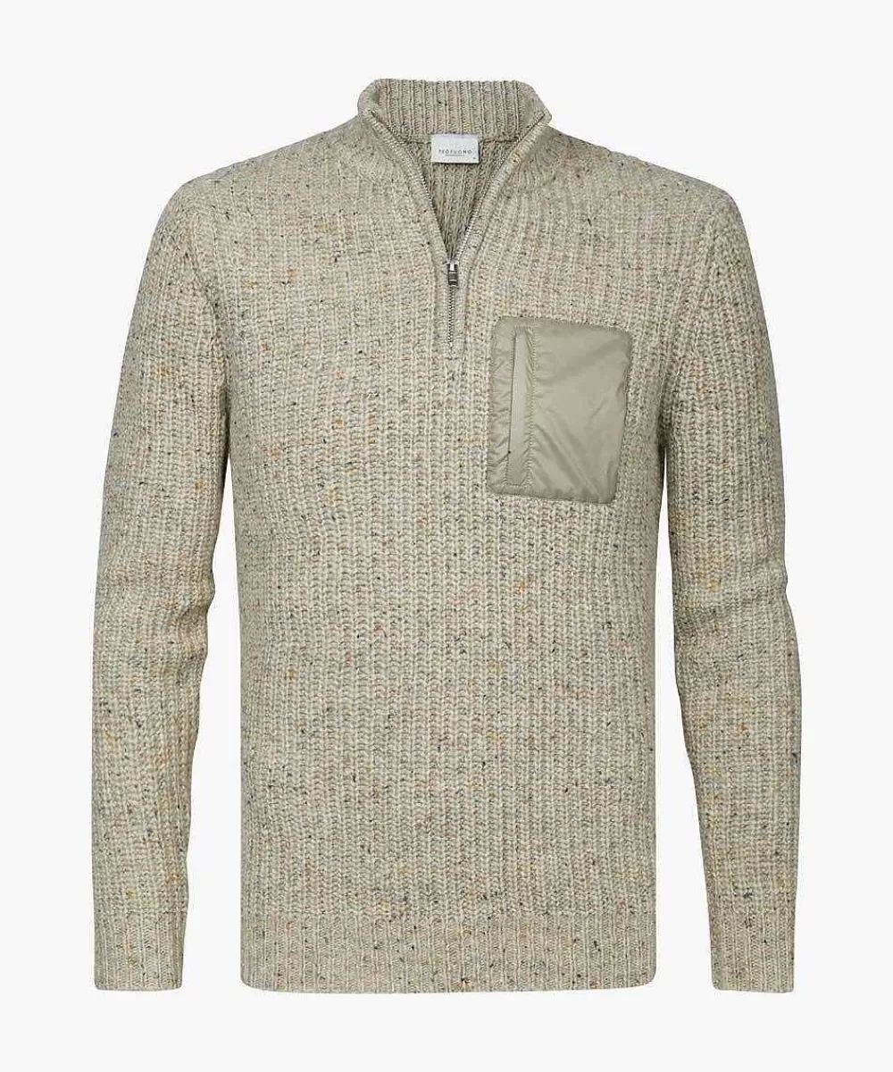 Profuomo Donegal Half Zip> Half Zip Truien