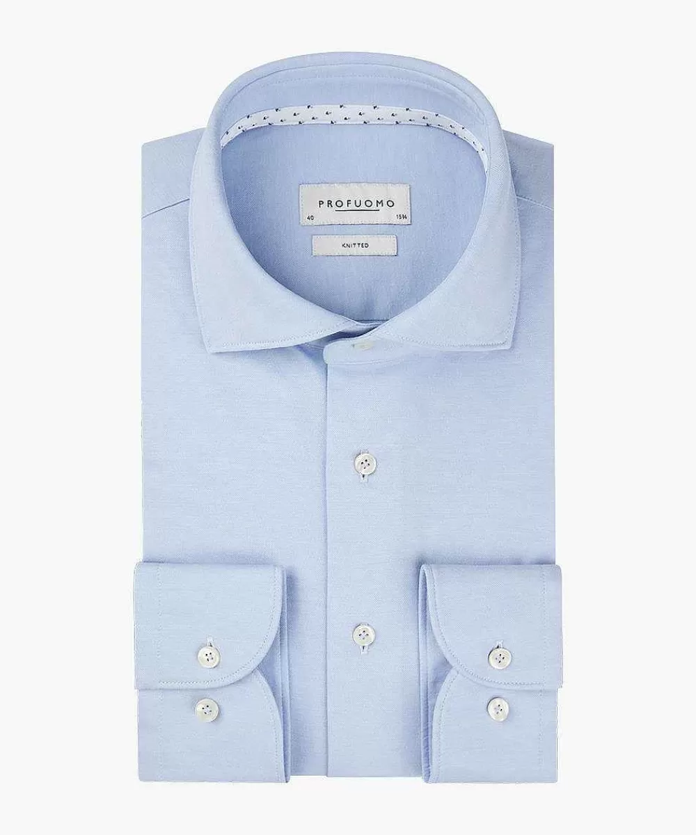 Profuomo E Single Jersey Overhemd> The Knitted Shirt