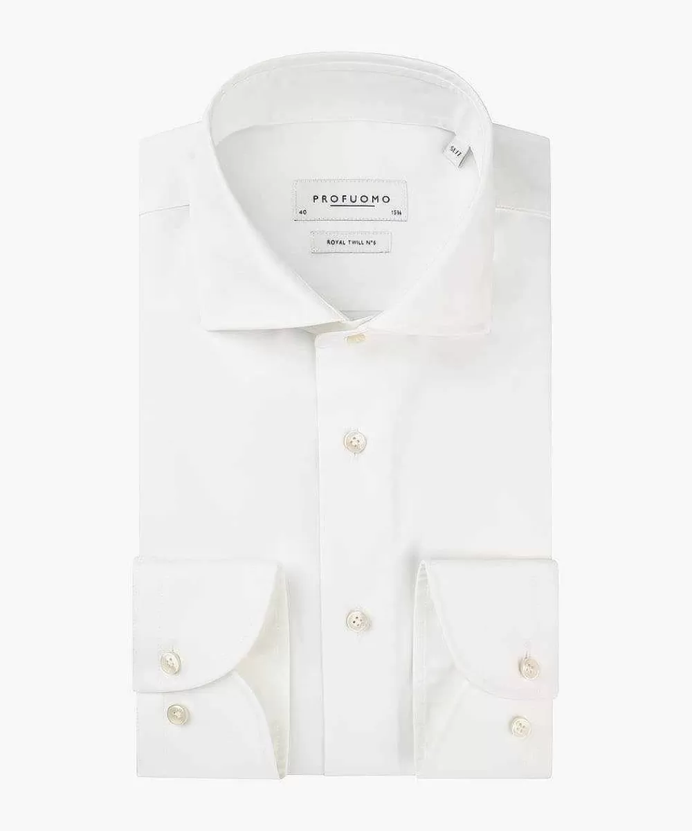 Profuomo Royal Twill No 6 Extra Lm> The Perfect White Shirt